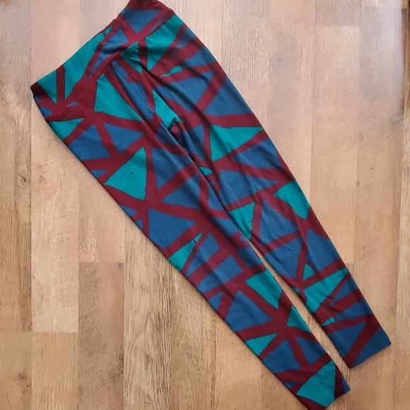 LuLaRoe Womans Leggings in‎ Stained Glass Pattern One Size - Picture 2 of 6